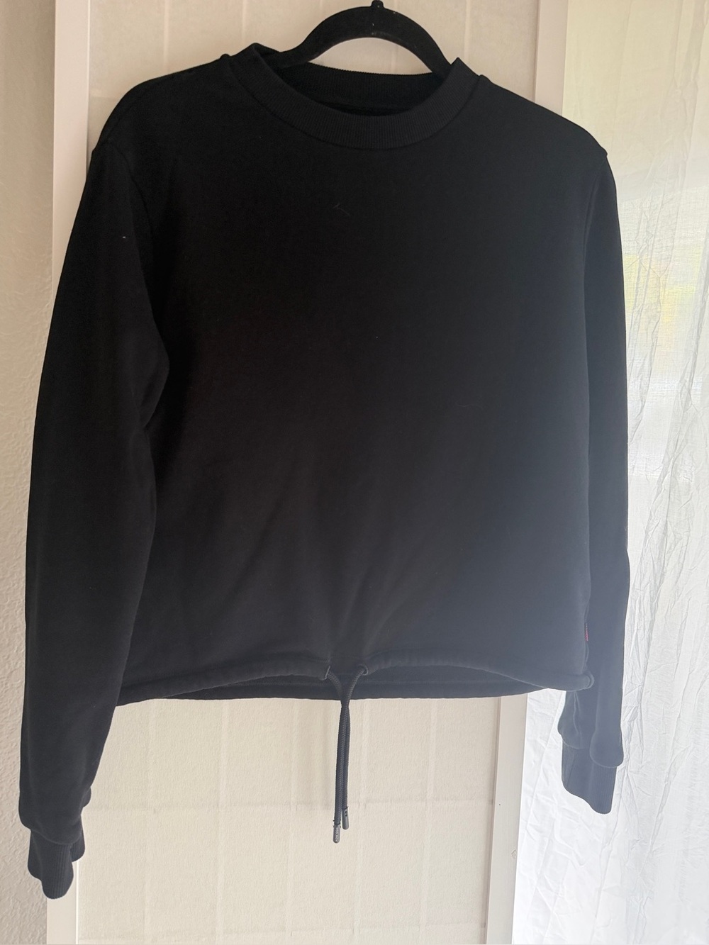 Woolrich Black Crewneck Sweater with Branded Tag